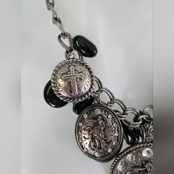 Chunky Western Rodeo Bling Necklace - Picture 4 of 10